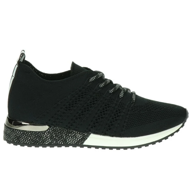 La Strada - Sneakers - Black knitted - Pand41 Doesburg